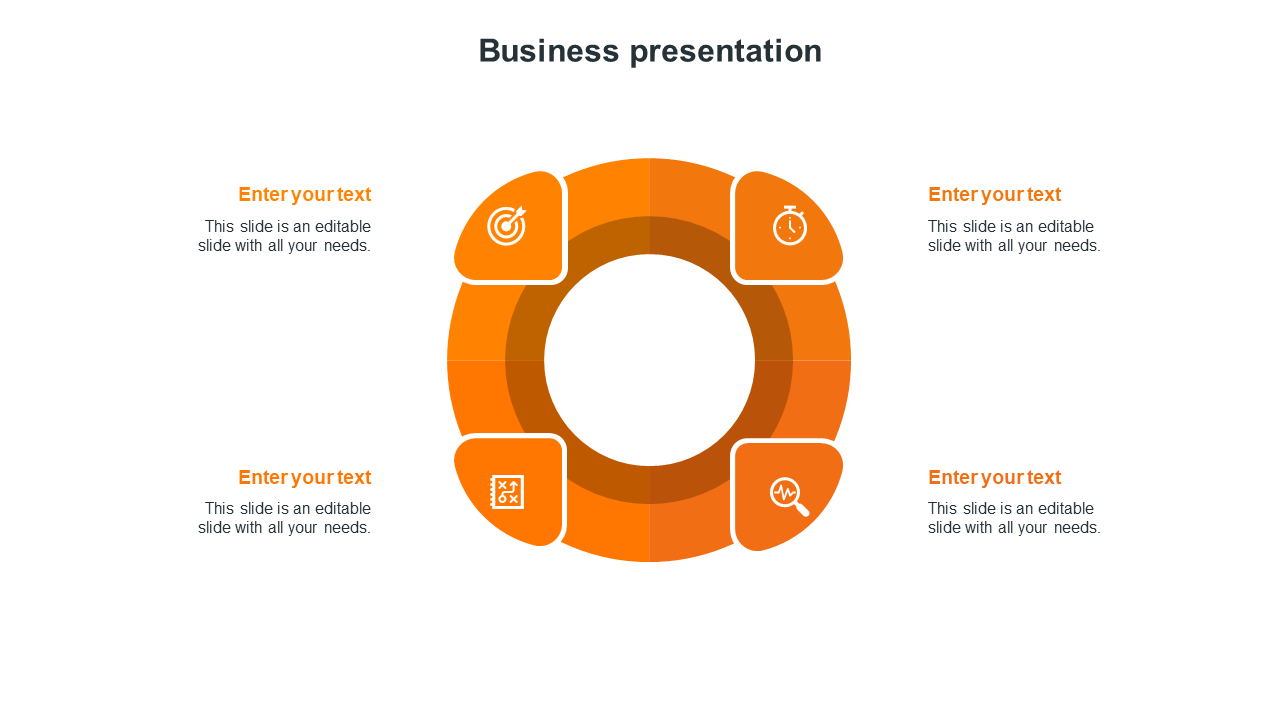 Free - Attractive Pre-desidned Business Presentation Template